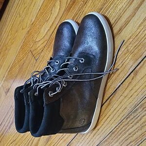 Timberland Men's Metallic Black Chukka Boots